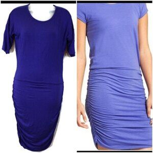 Athleta Runched Blue Dress XXS Topanga T Shirt Dress